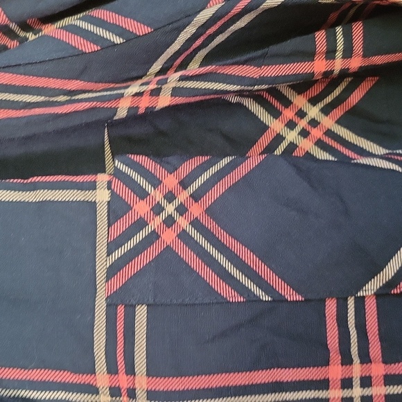 Torrid black plaid with red and tan - Picture 3 of 8